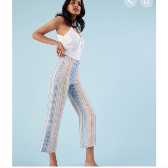 Reformation Tahiti Linen Striped Pants - Picture 2 of 7